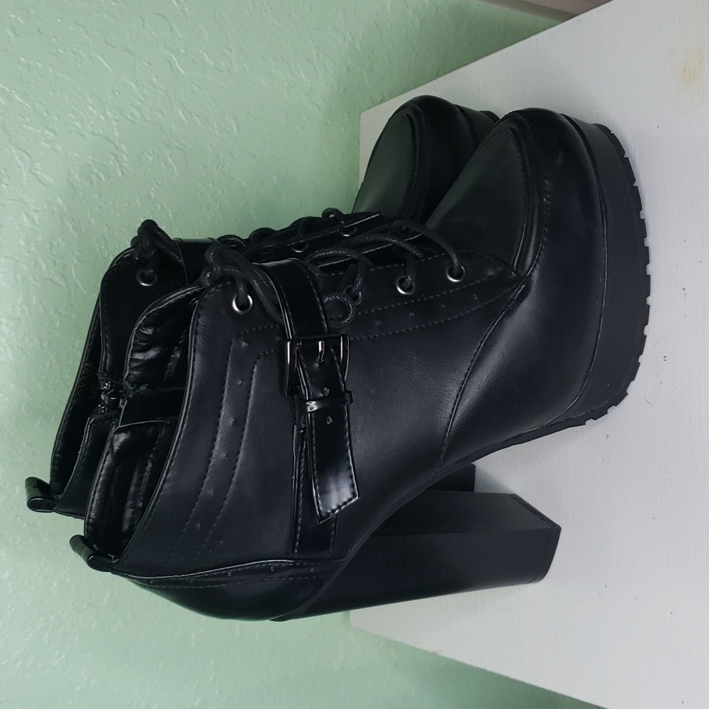 LEILA STONE black high shoes - Picture 2 of 15
